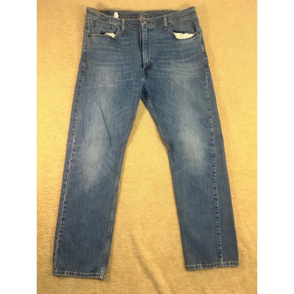 Levi Strauss 513 Slim Taper‎ Jeans Mens W38 L30 Blue Denim Casual Pants